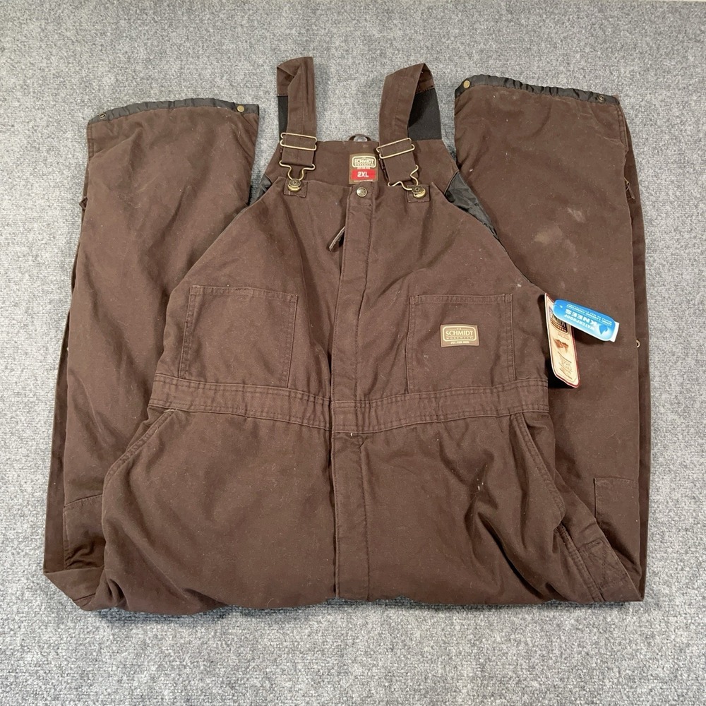 Schmidt Fit For Her 2XL‎ Sanded Duck Quilted Insulated Bib Overalls Workwear